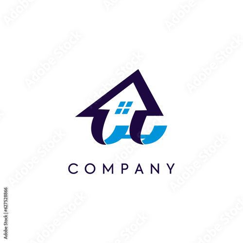Home logo design, real estate, house, aero, building, property, eps