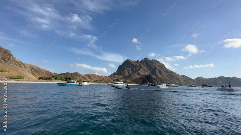 Padar Island in Komodo National Park, Beautiful landscape Indonesia Padar Island in Komodo National Park, Beautiful landscape Indonesia