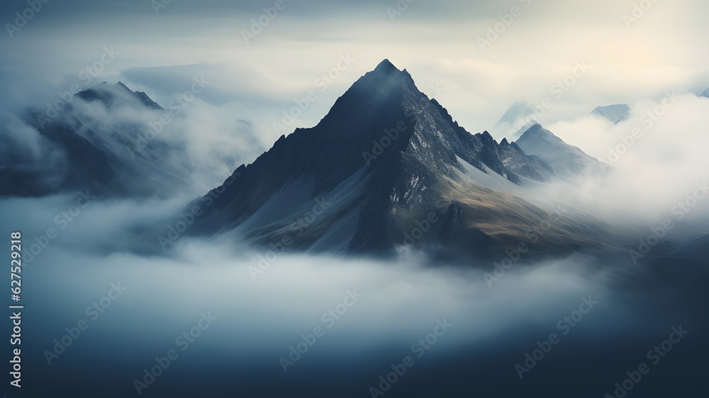alpine sea of ​​clouds