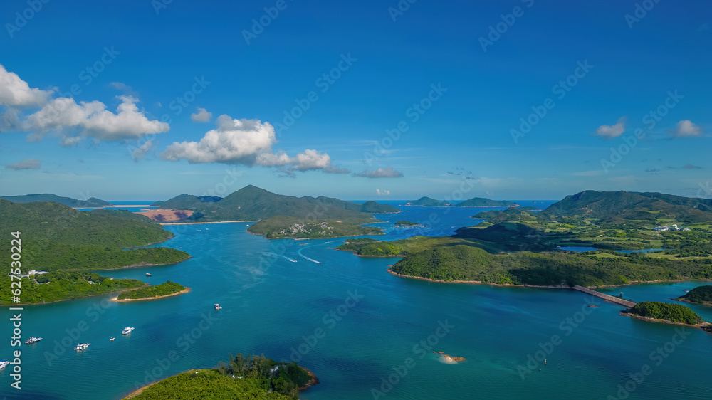 July 24 2023 The bay and shores of Sai Kung, hk