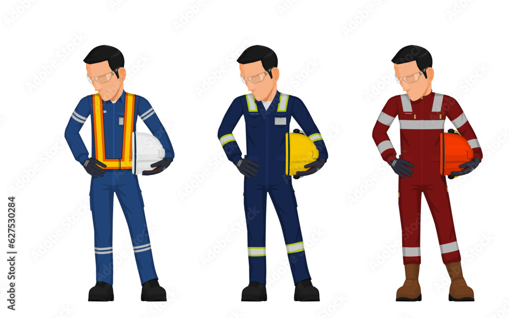 worker is looking at something on the floor worker is looking at something on the floor