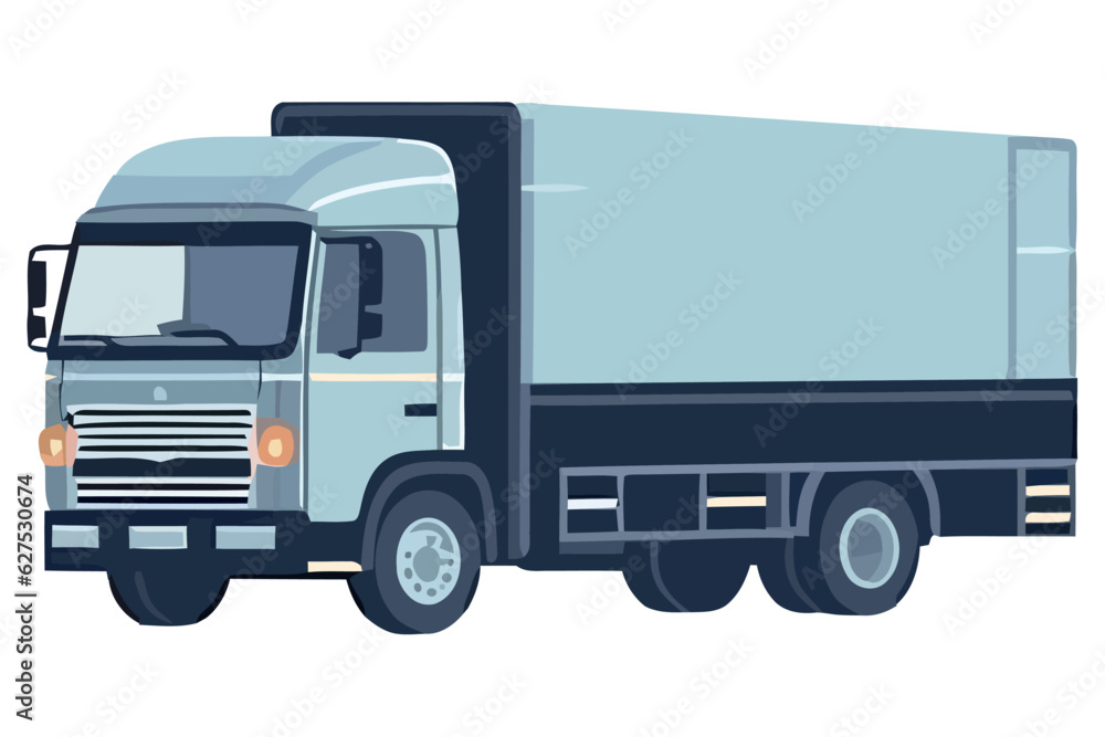 delivering cargo containers via semi truck