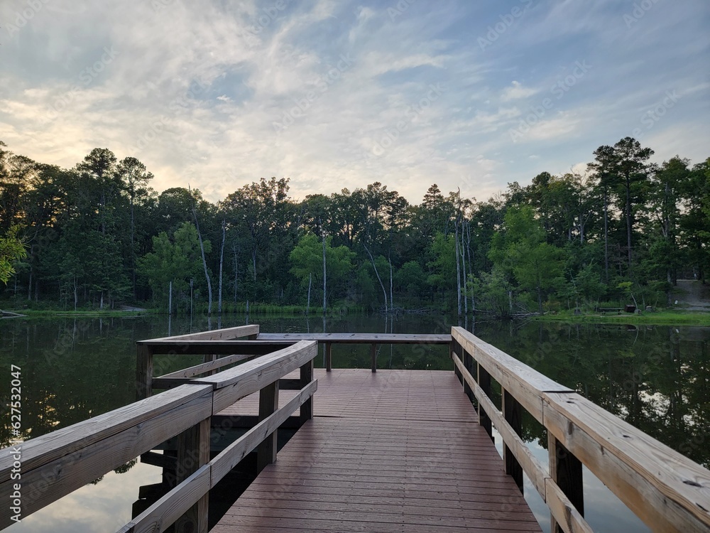 Pier on Pond at Caddo-Womble Ranger Station in Ouachita National Forest