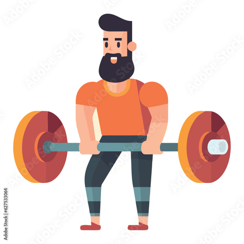 Strongman lifting weights