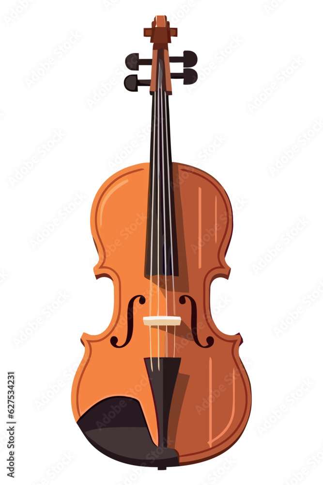 Obraz premium wooden violin design