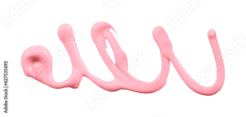 Wallpaper Mural pink watercolor drop zigzag isolated on transparent background Torontodigital.ca