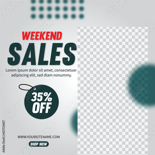 Eps social media promotional ads banner Vector templates design