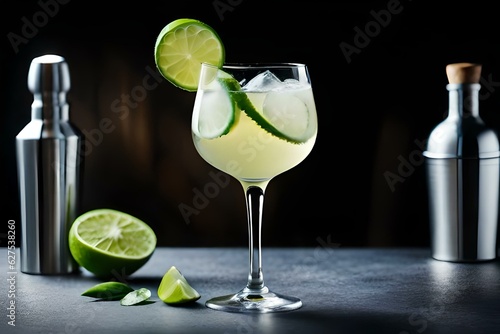 cocktail with lime Generator by using AI Technology
