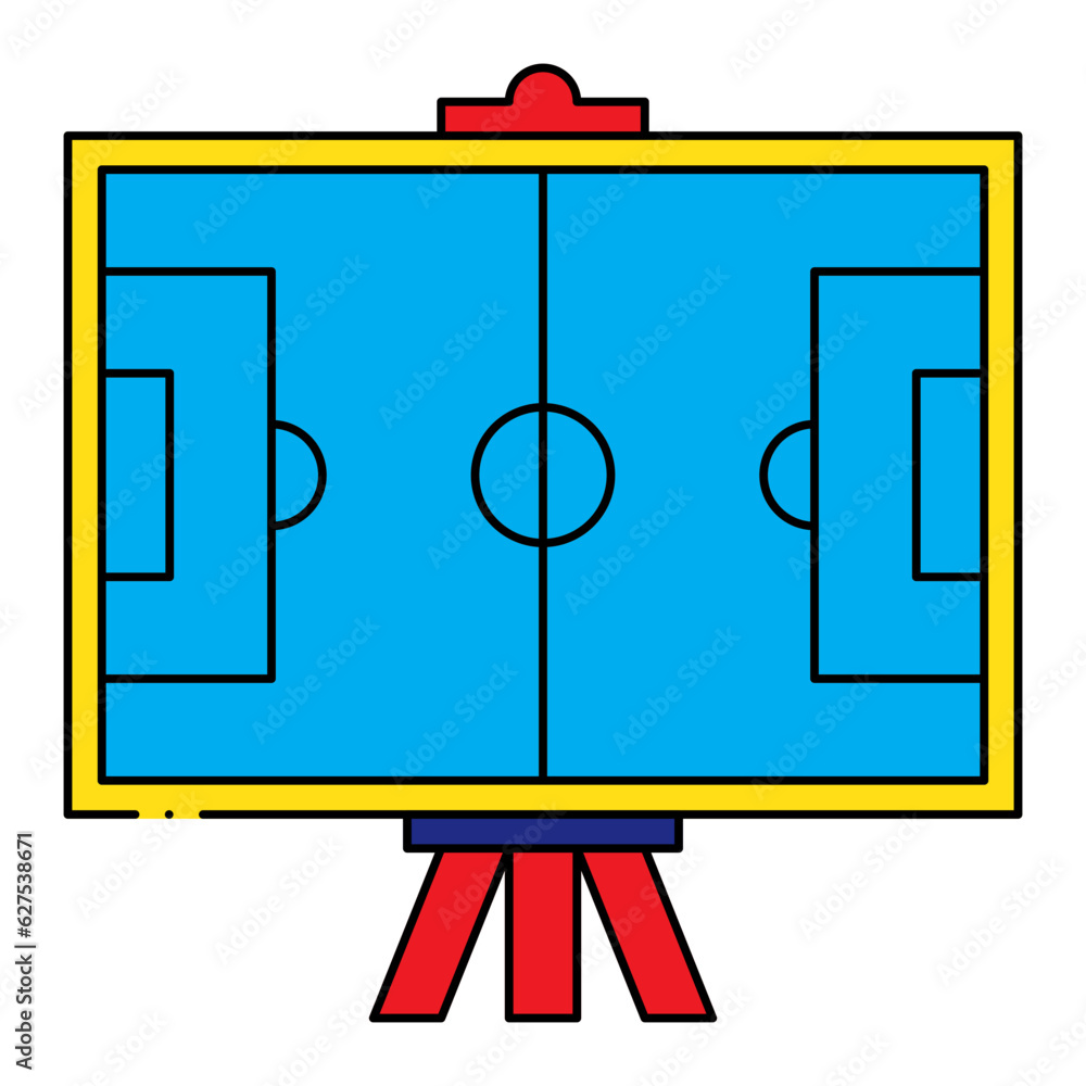 Football strategy illustration