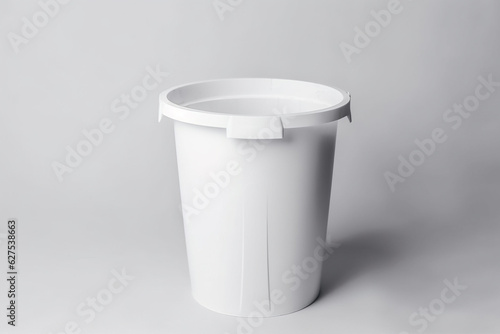 rubbish bin on white background