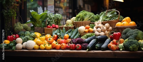 greengrocer stall in the su...