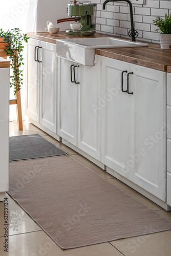 Modern kitchen interior wit...