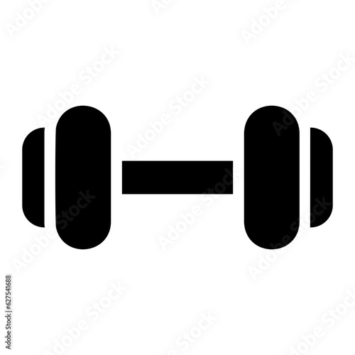 dumbbell glyph icon