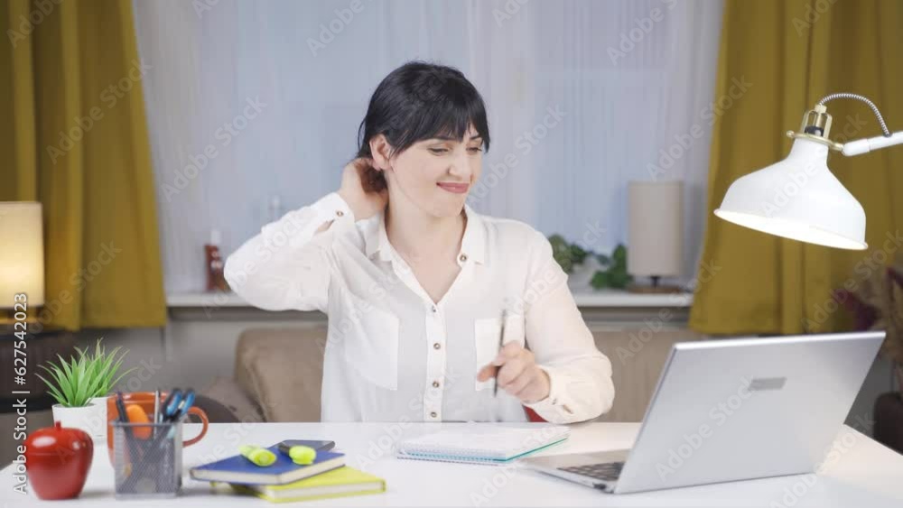 Stressed And Nervous Female student. Stressed And Nervous Female student.