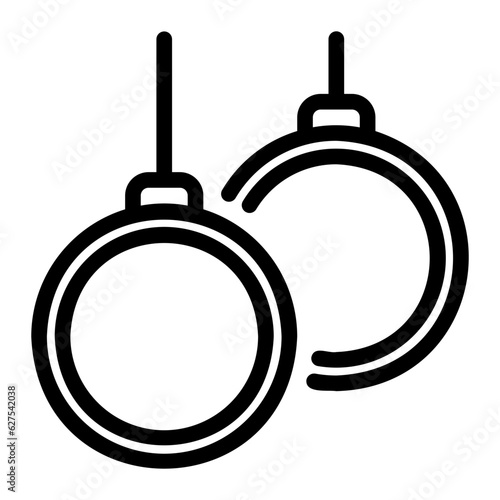rings line icon