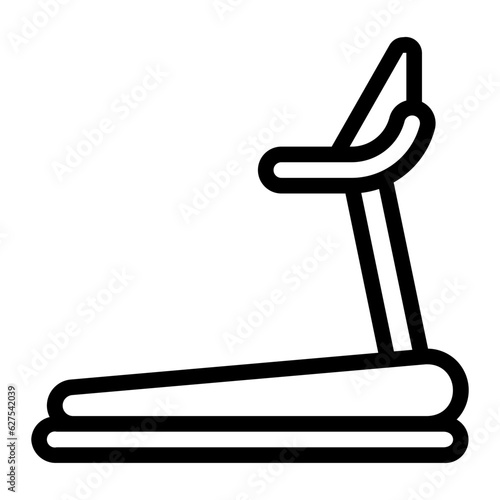 treadmill line icon