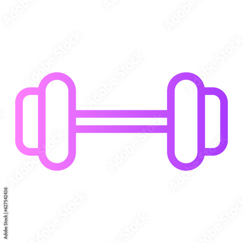 dumbbell gradient icon © afif