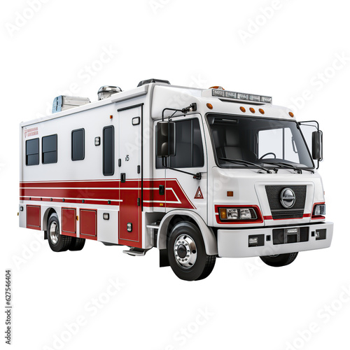 Ambulance  isolated on transparent background. 