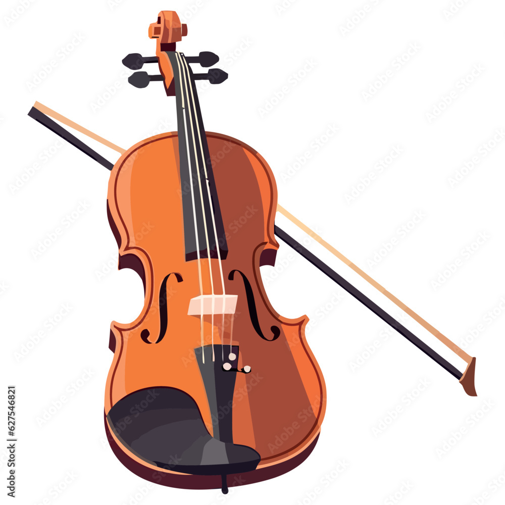 Fototapeta premium wooden violin design