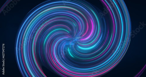 Fototapeta Naklejka Na Ścianę i Meble -  Abstract purple and blue multicolored glowing bright twisted swirling lines abstract background