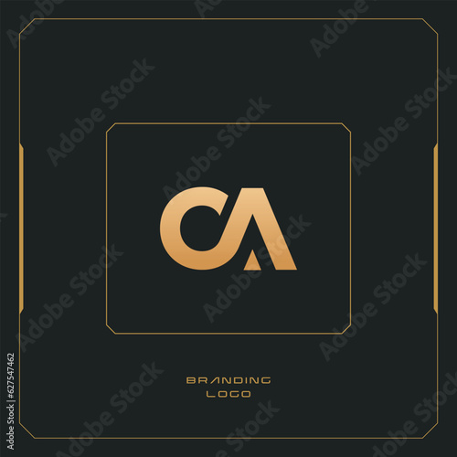 CA letter C combination monogram logo