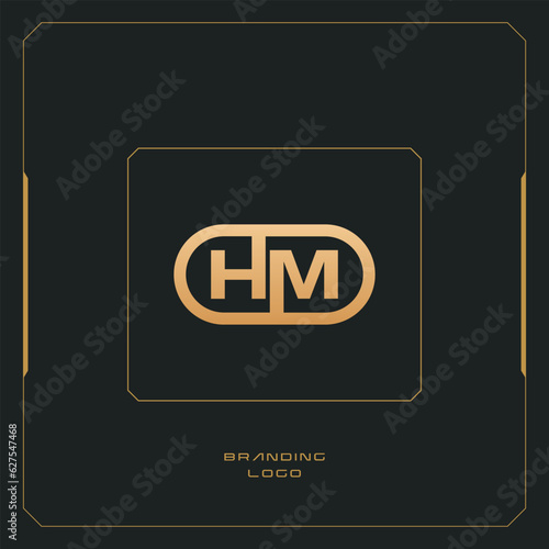 HM Letter H Combination Monogram Logo