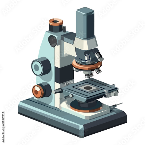 analyzing bacterium with modern microscope