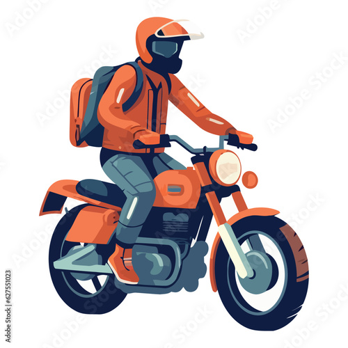 Man riding motorcycles in extreme sports