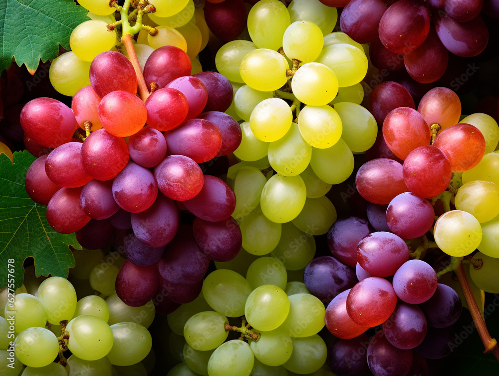 A group of fresh grapes fruit.