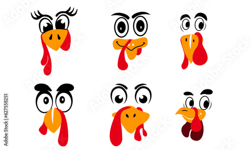 Turkey Face SVG Graphic Design