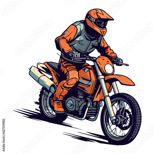 Speeding biker dominates motocross