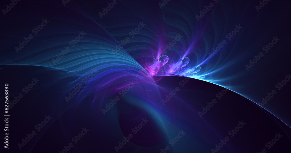 Obraz premium 3D rendering abstract technology fractal background