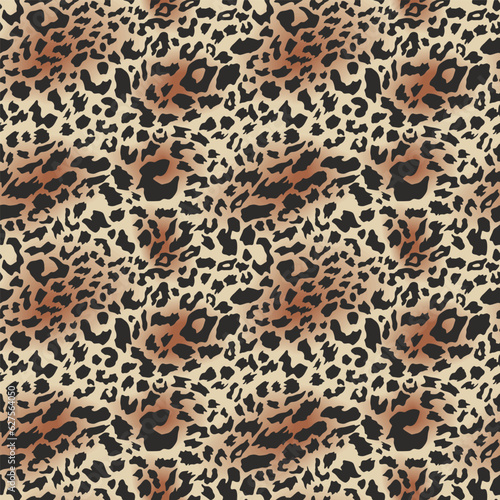 Jaguar or leopard skin patt...