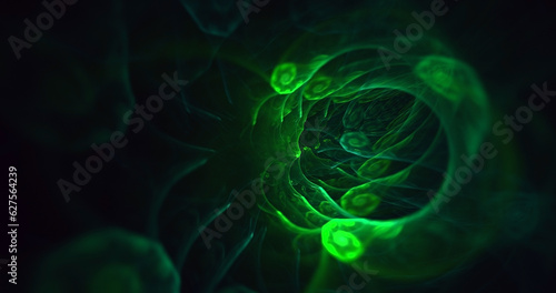 3D rendering abstract colorful fractal light background