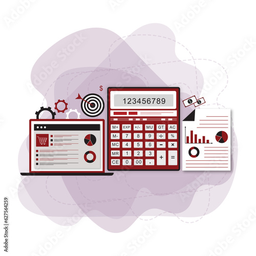 Digital Accounting concept 