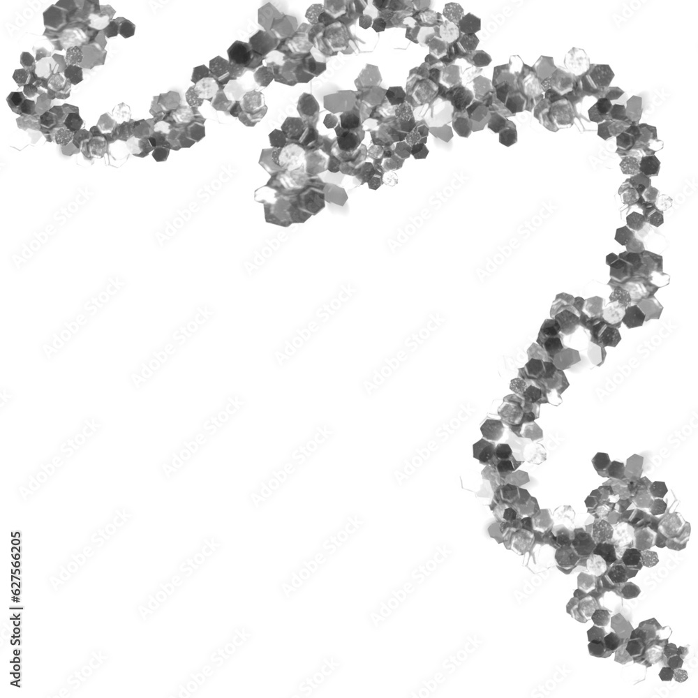 silver confetti frame without background silver confetti frame without background