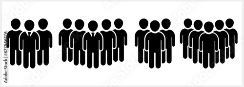Team Social media marketing icon People network clipart Vector stock illustration EPS 10