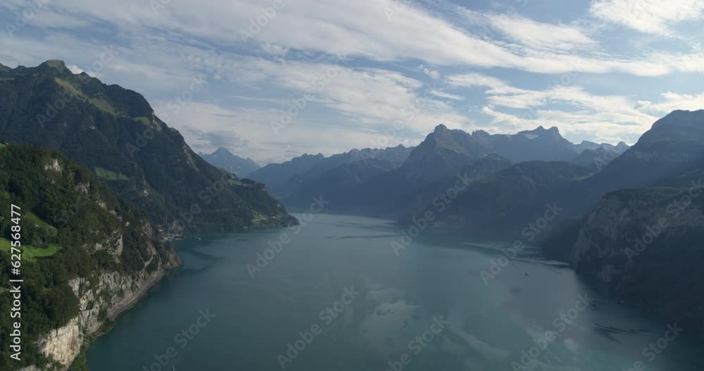 The Enchanting Beauty of Lake Lucerne, Switzerland - Europes Alps Landscape - Arial The Enchanting Beauty of Lake Lucerne, Switzerland - Europes Alps Landscape - Arial
