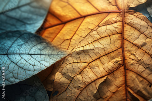 Foliage textured background macro shot