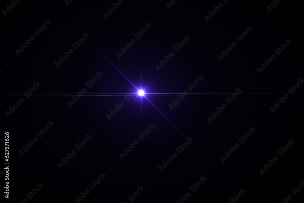 Obraz premium lens flare effect on black background