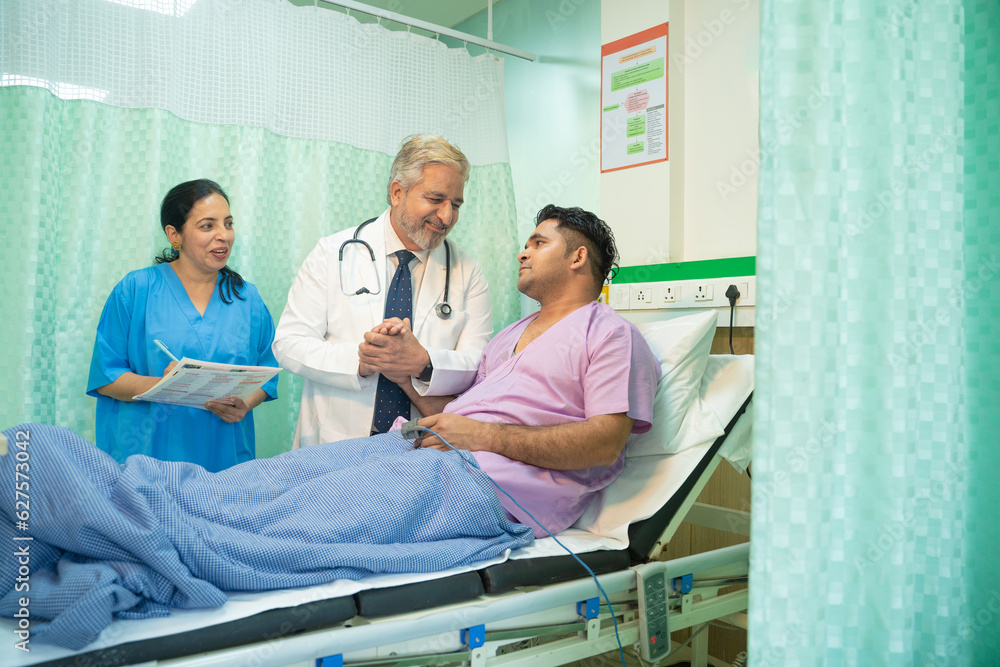 Doctor helping and support to patient while medical examination. trust and ethic concept. Doctor helping and support to patient while medical examination. trust and ethic concept.