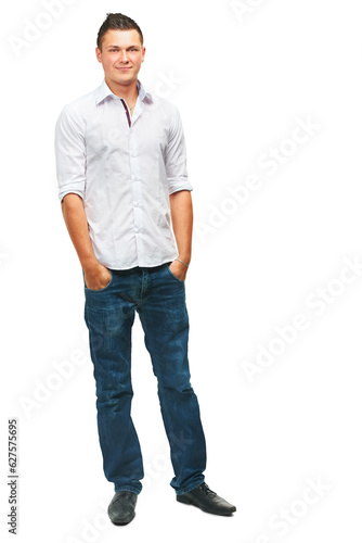 Smile, fashion and portrait of business man on png for casual, trendy and pride. Confidence, manager and professional with person isolated on transparent background for attitude and creative style © Bharat Krunal/peopleimages.com