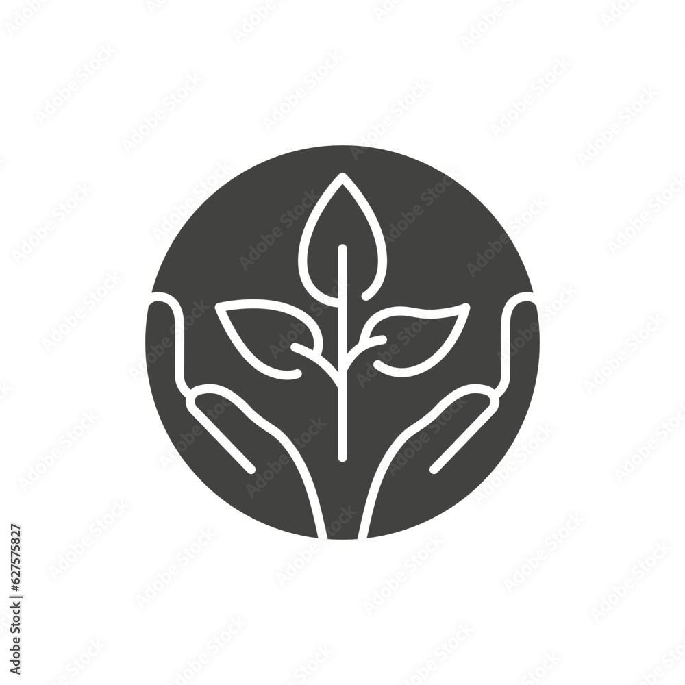 Environmental care icon on white background. Vector illustration. Environmental care icon on white background. Vector illustration.