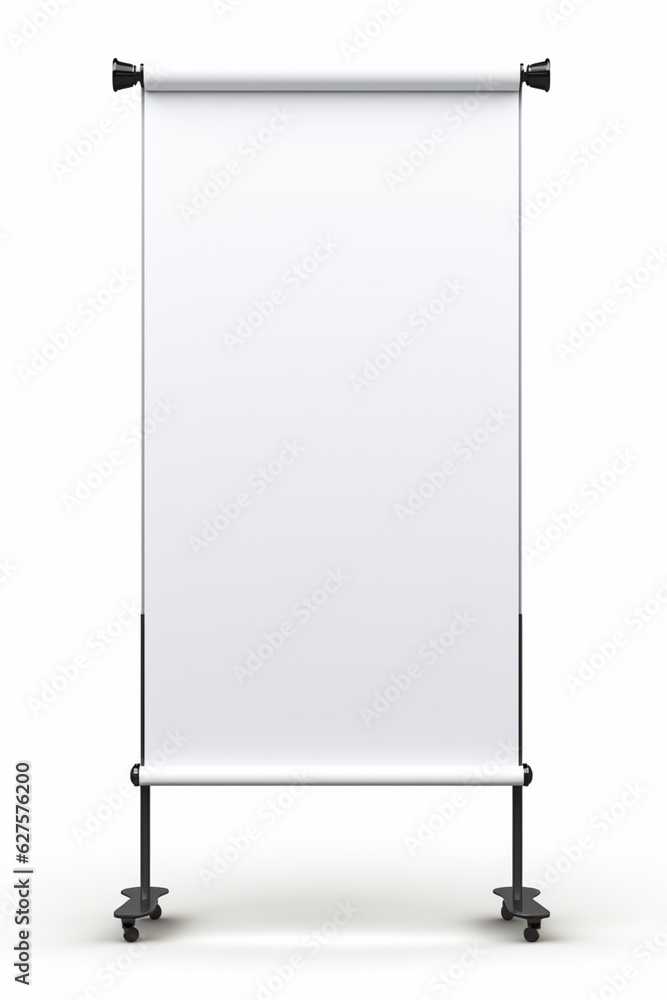 Roll up blank white banner Roll up blank white banner