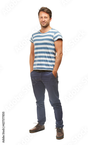 Happy, fashion and portrait of business man on png for casual, trendy and pride. Confidence, manager and professional with person isolated on transparent background for attitude and creative style