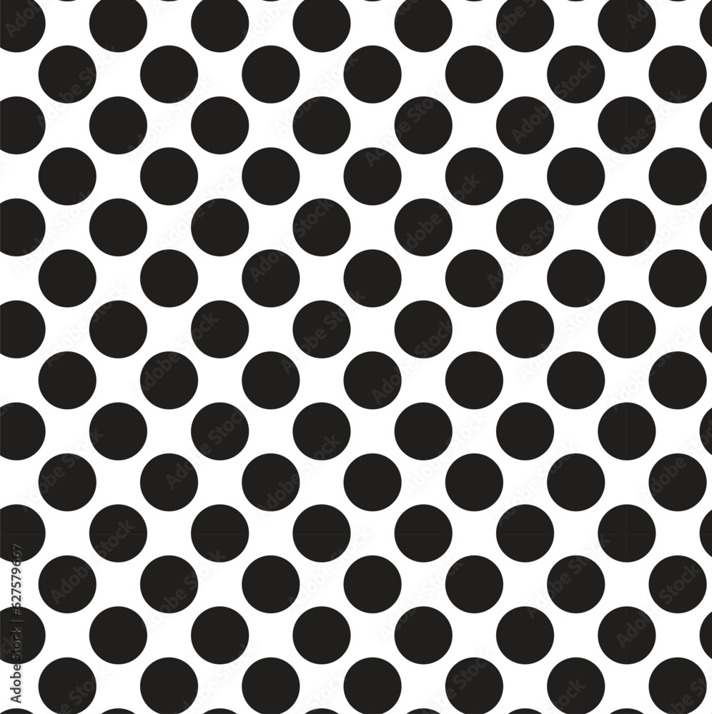 Vector black polka dot seamless pattern Vector black polka dot seamless pattern
