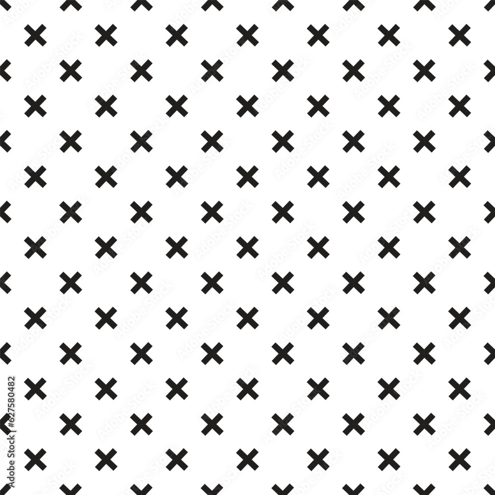 Small x sign, simple seamless pattern