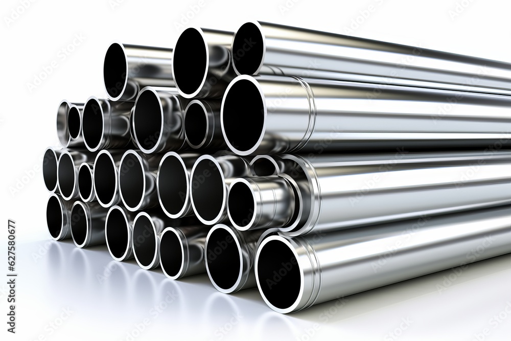 stack of steel pipes stack of steel pipes
