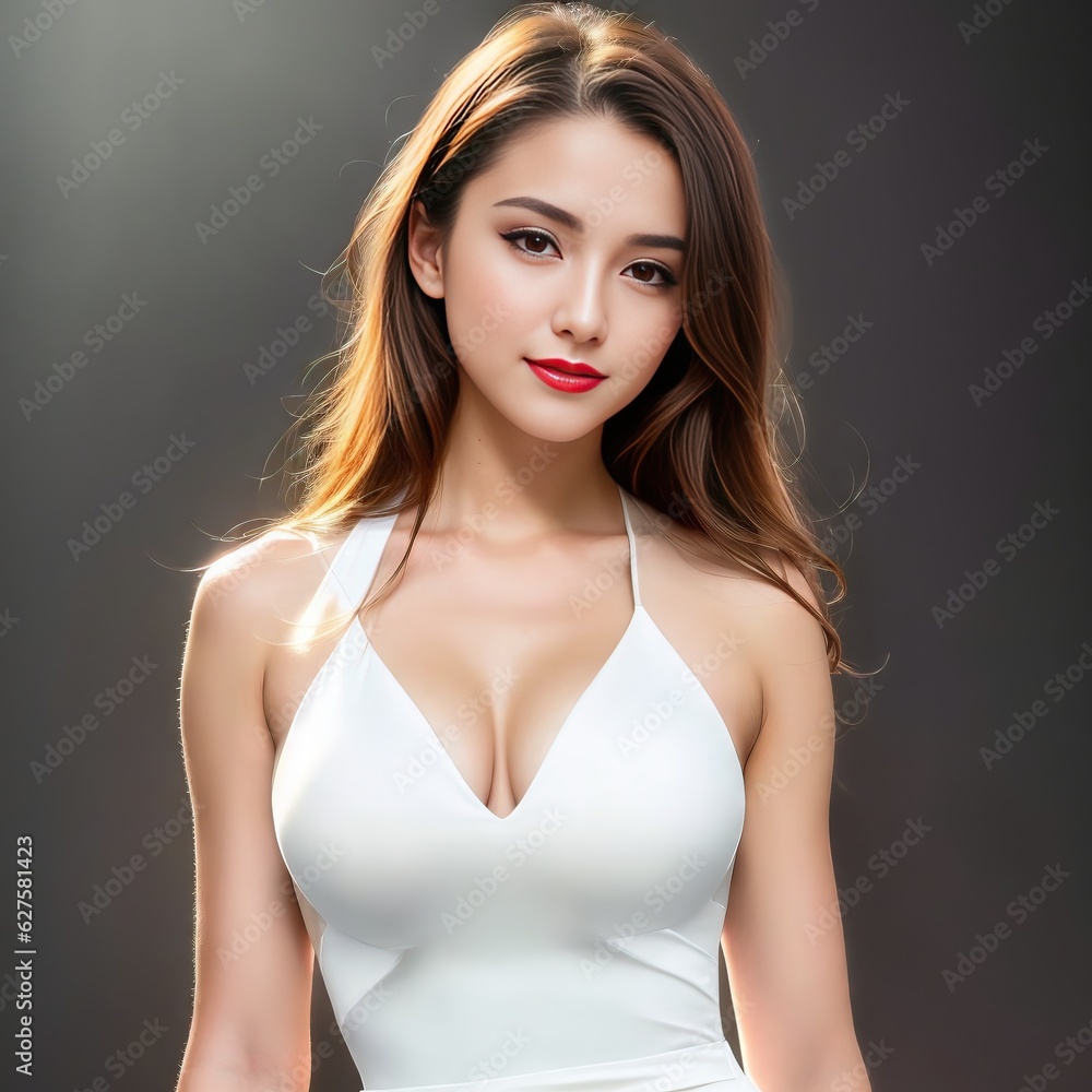 Fototapeta premium portrait of a woman made with Generative AI
