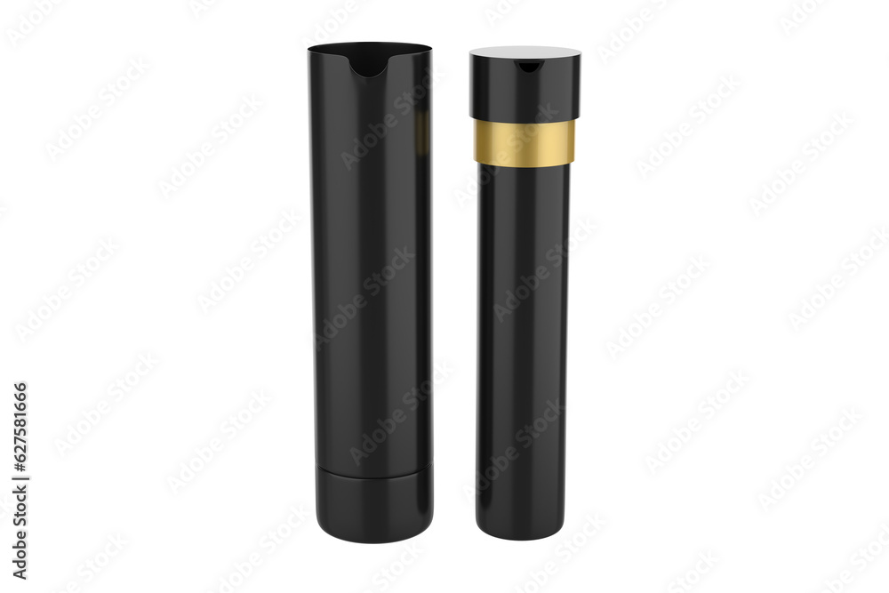 Matte Bottle with Pump Mockup Isolated On White Backround. 3d illustration Matte Bottle with Pump Mockup Isolated On White Backround. 3d illustration
